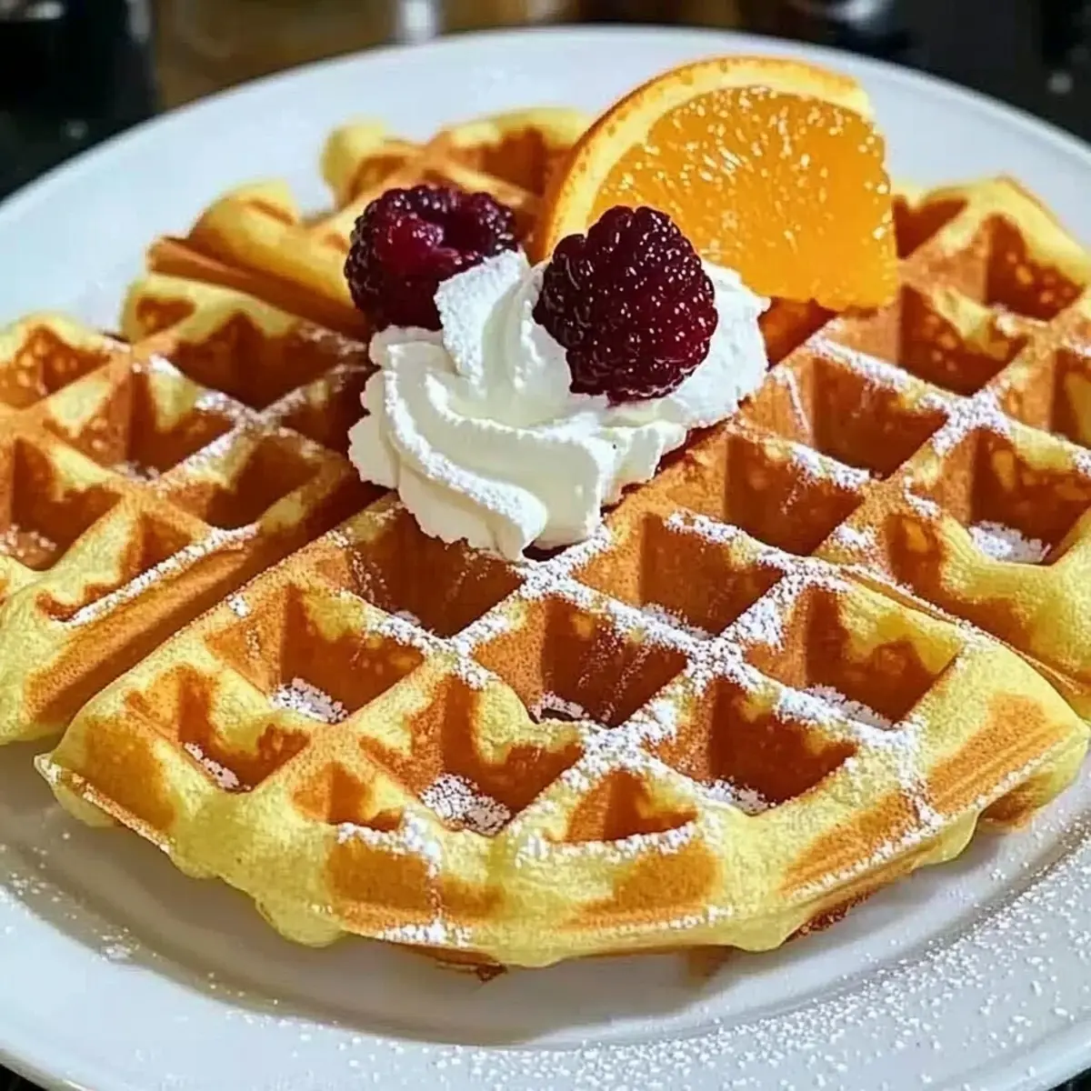 Vanilla Orange Waffles