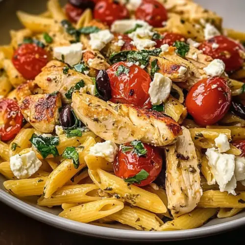 Chicken Feta Greek Pasta
