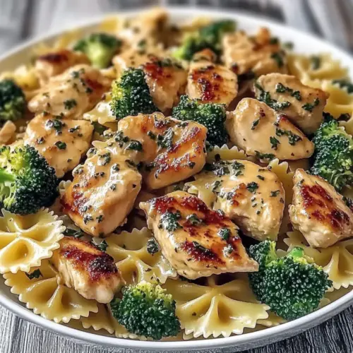Cowboy Butter Lemon Chicken Bowtie Pasta