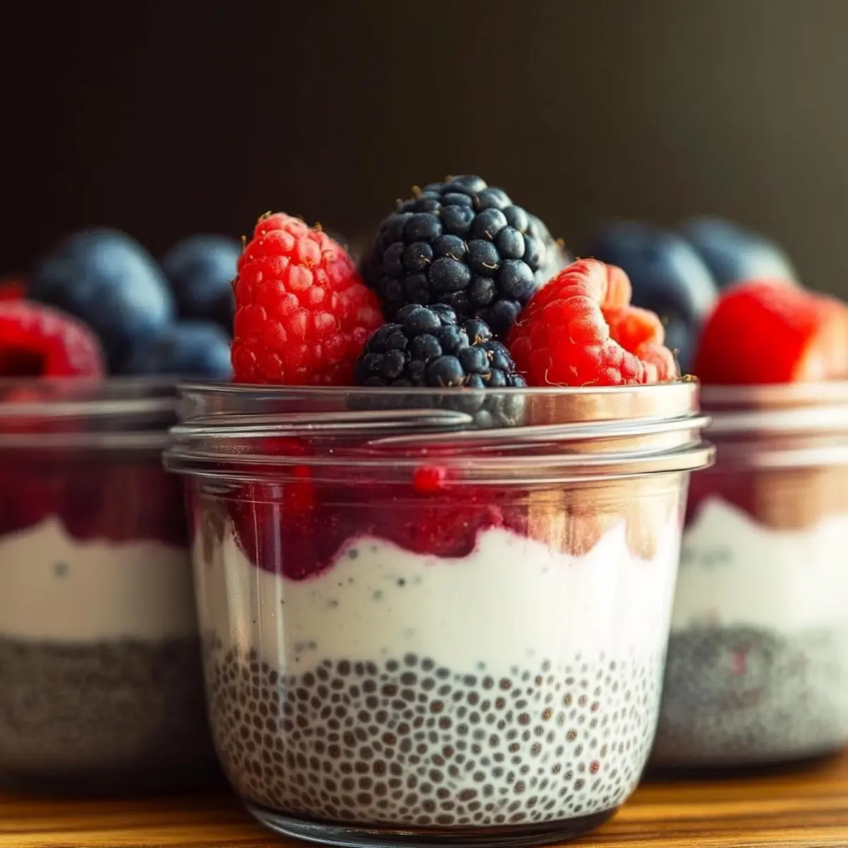 Berry Chia Pudding Cups