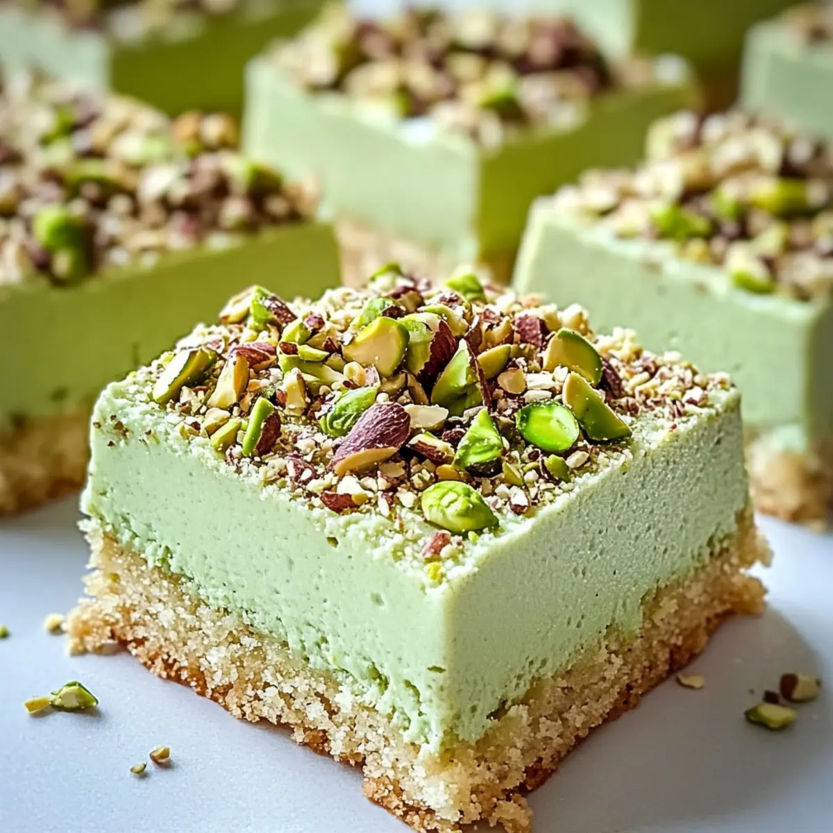 Pistachio Pudding Sugar Cookie Bars