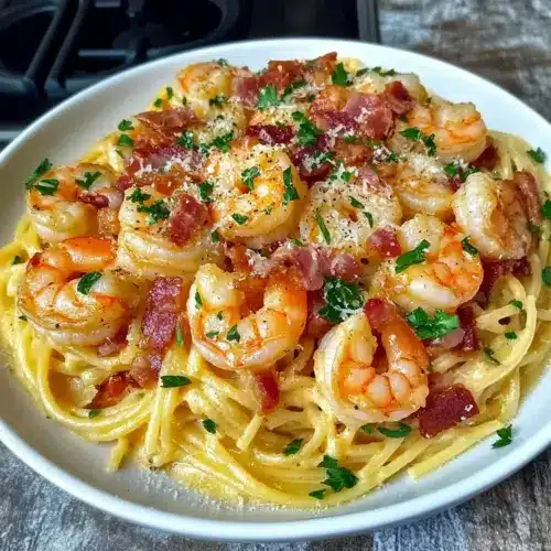 Creamy Shrimp Carbonara