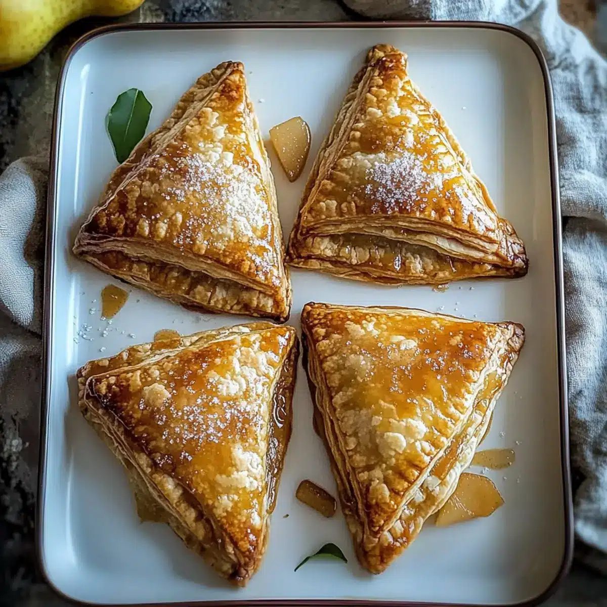 Butterscotch Pear Turnovers