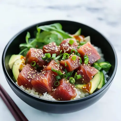 Spicy Ahi Tuna Poke Bowl