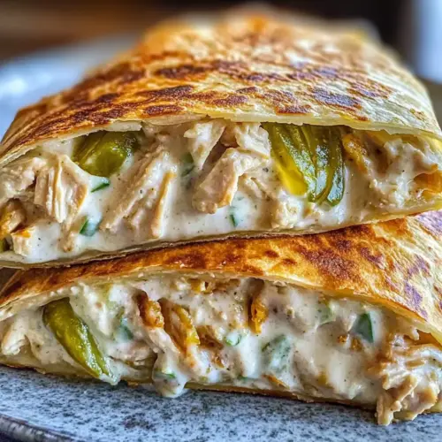 Dill Pickle Ranch Chicken Crunch Wrap Pie