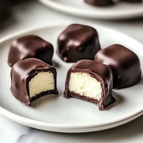 Chocolate Covered Cheesecake Bites