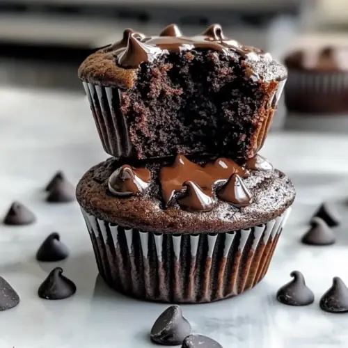 Double Chocolate Banana Muffins