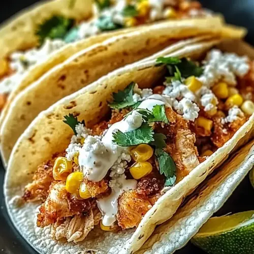 Grilled Street Corn Chicken Tacos