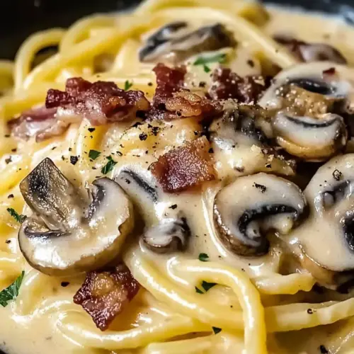 Creamy Bacon Mushroom Pasta