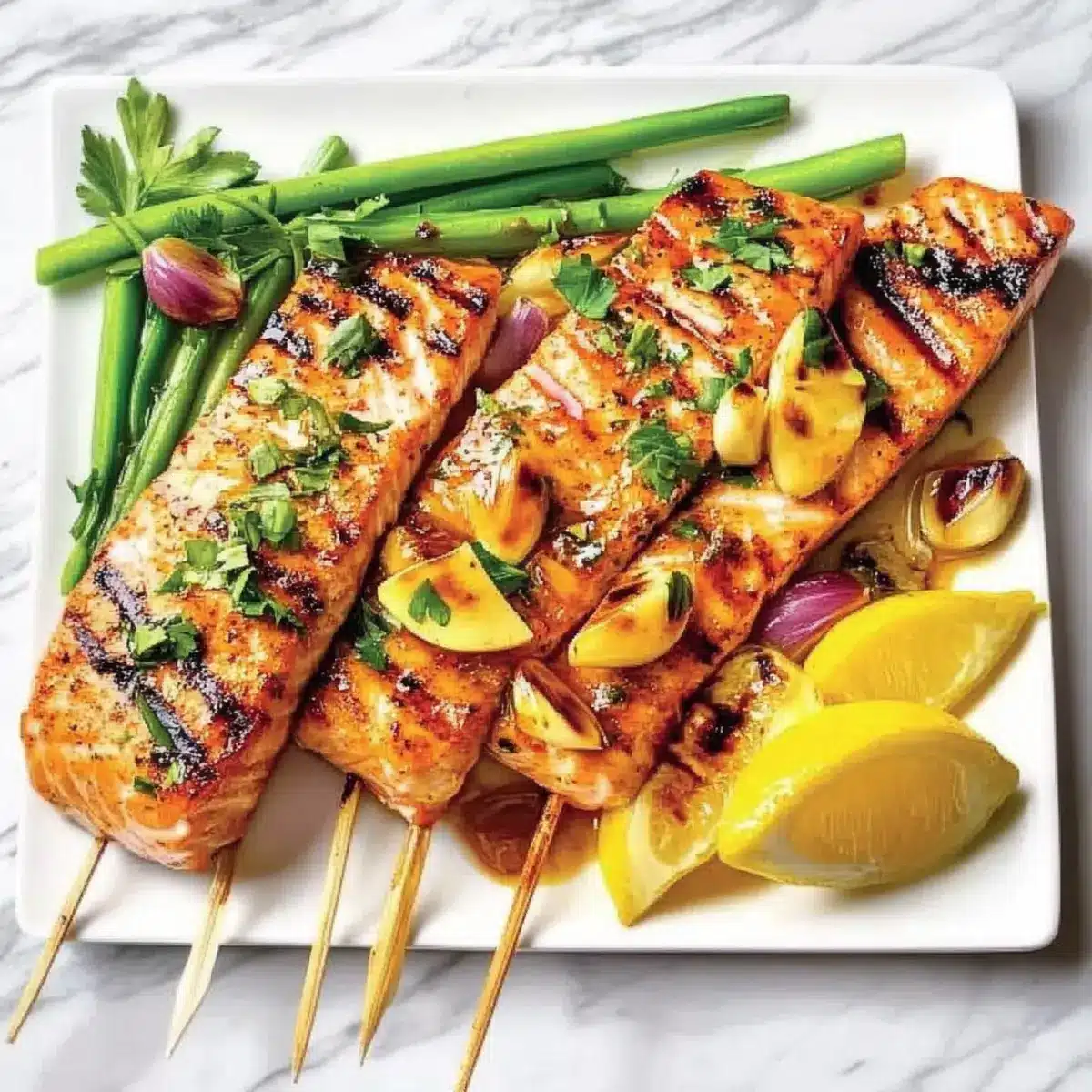 Maple Bacon Grilled Salmon