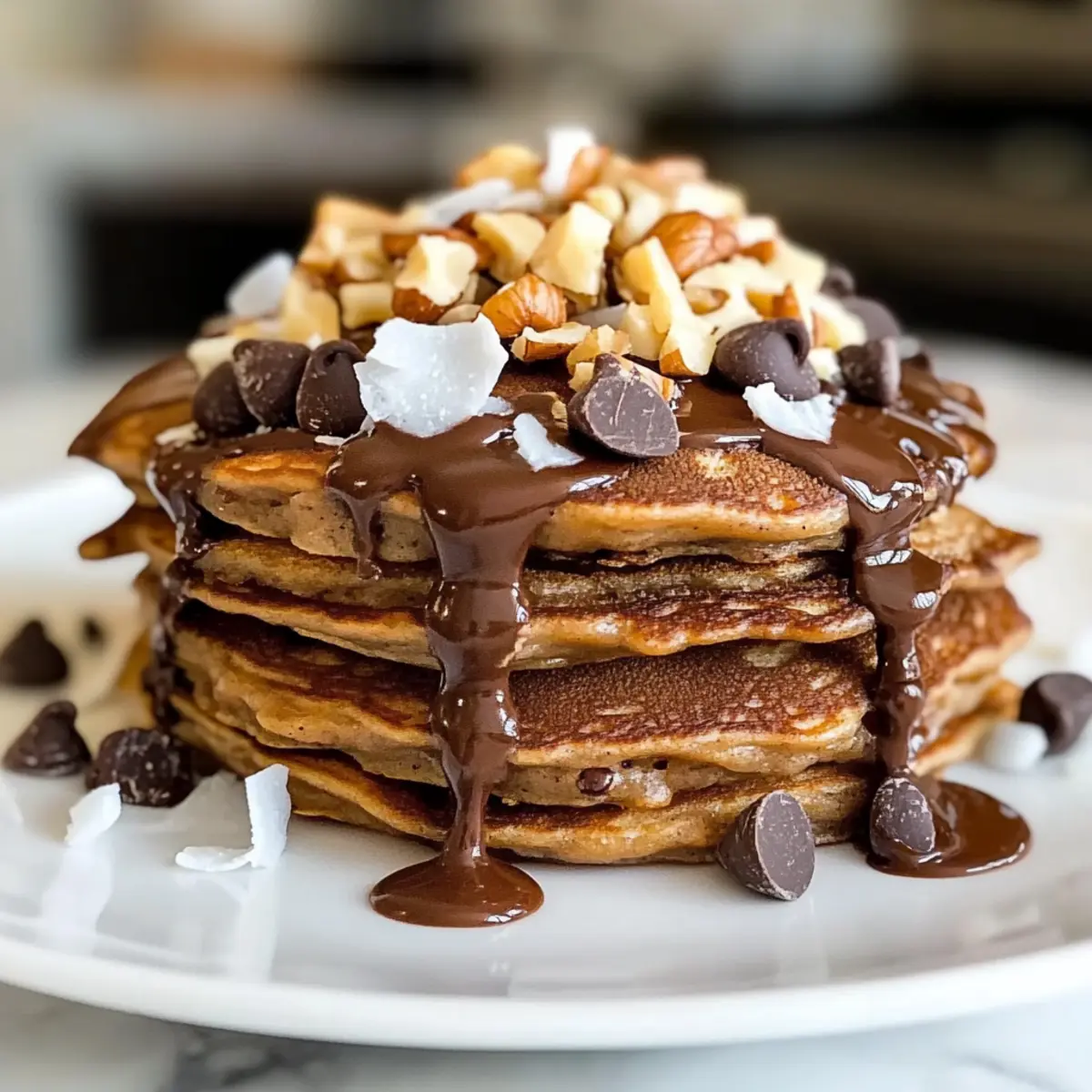 German Chocolate Pancakes