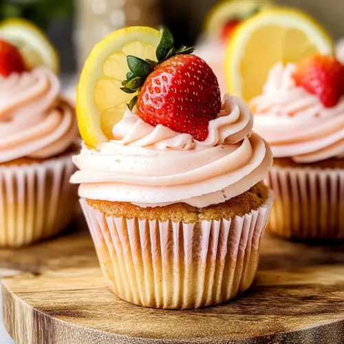 Strawberry Lemonade Cupcakes