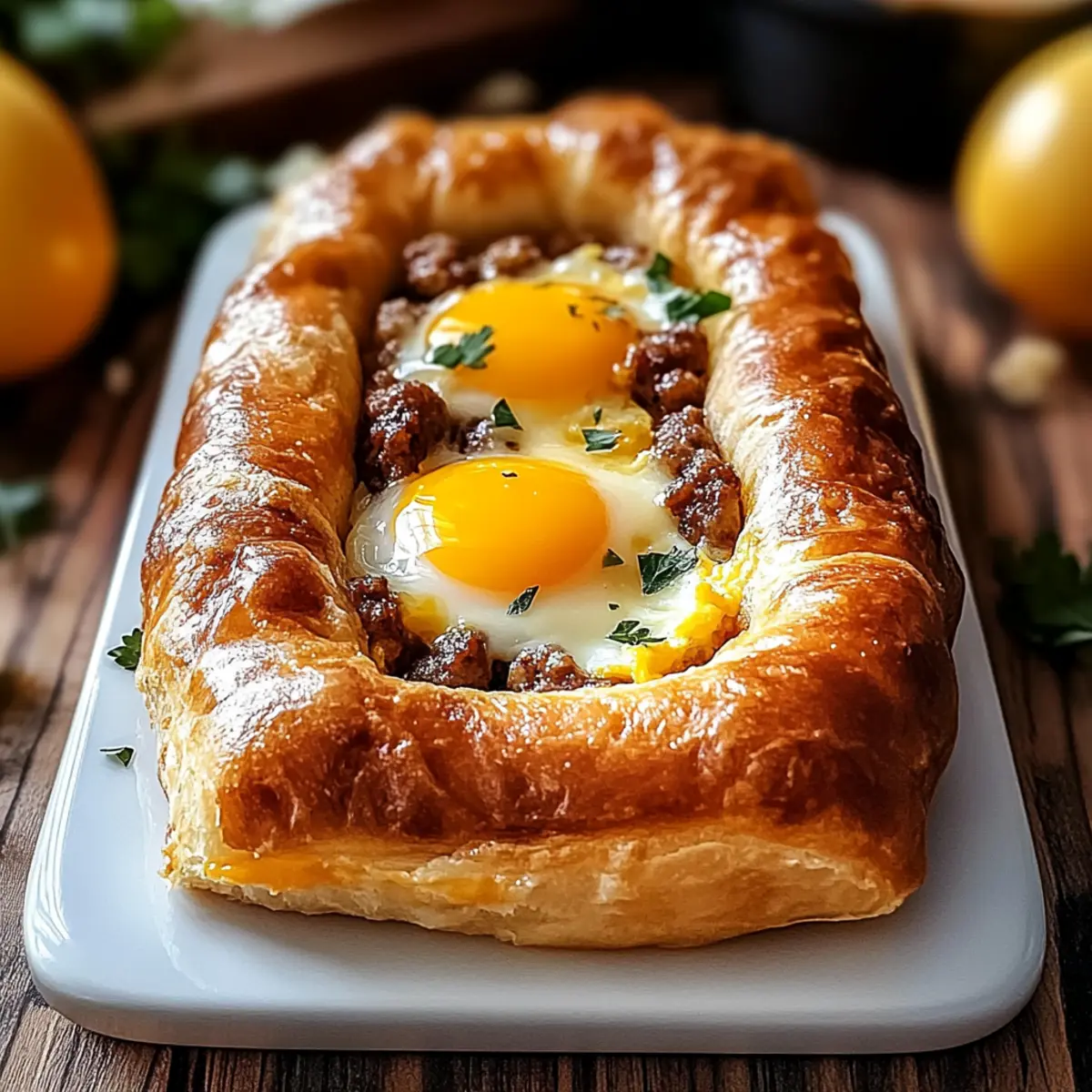 Sausage Egg and Cheese Breakfast Roll