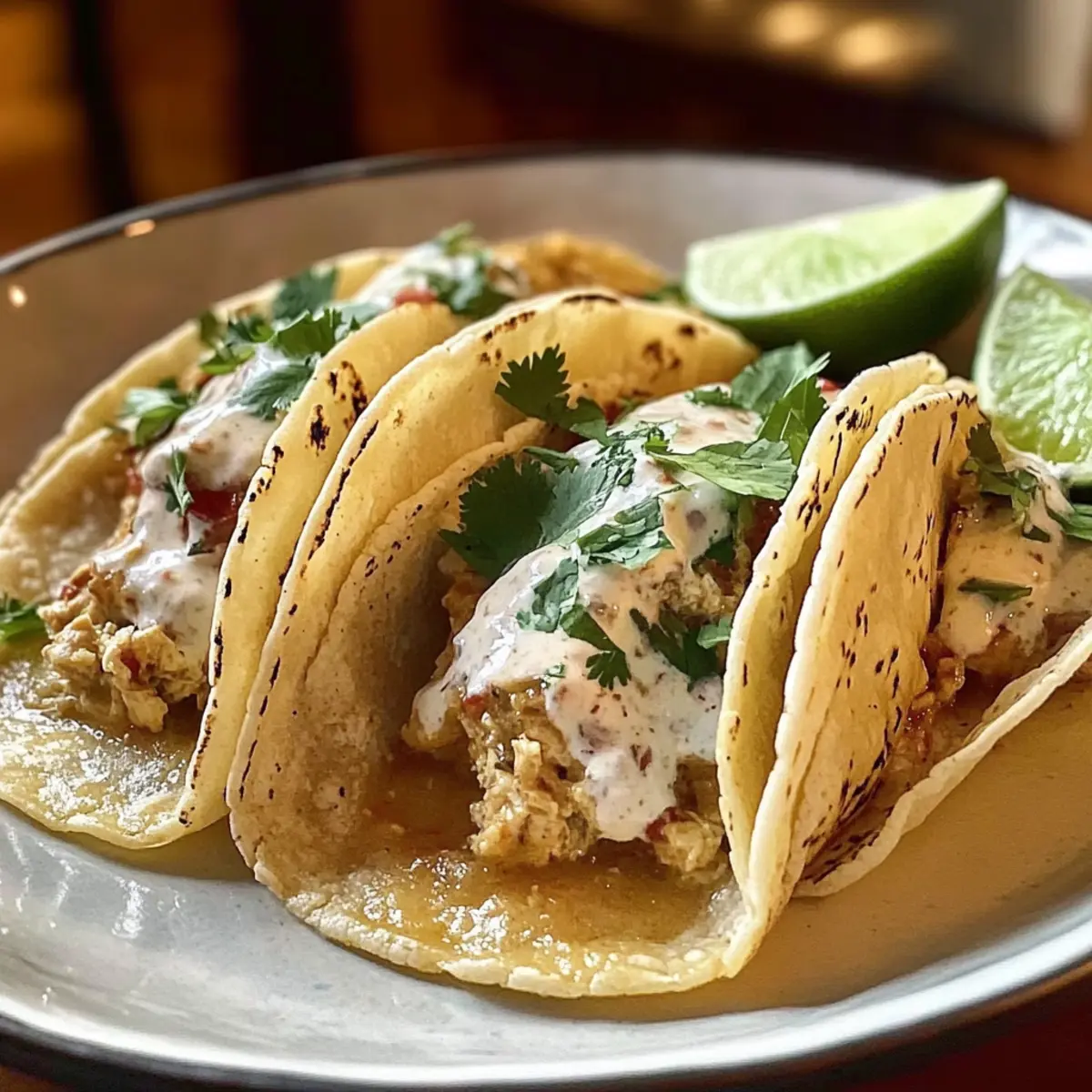 White Chicken Chili Tacos