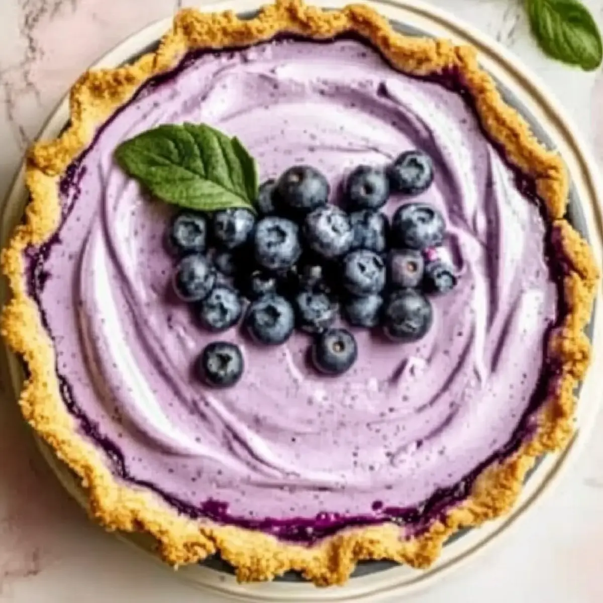 Frozen Blueberry Pie
