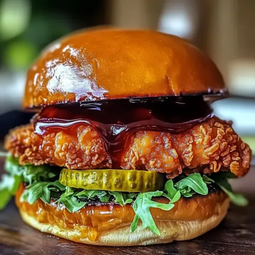 Hot Honey Fried Chicken Sandwich
