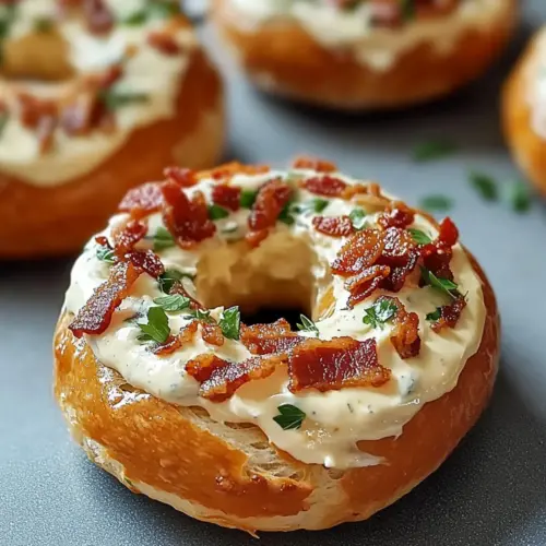 Bacon Cream Cheese Bagels