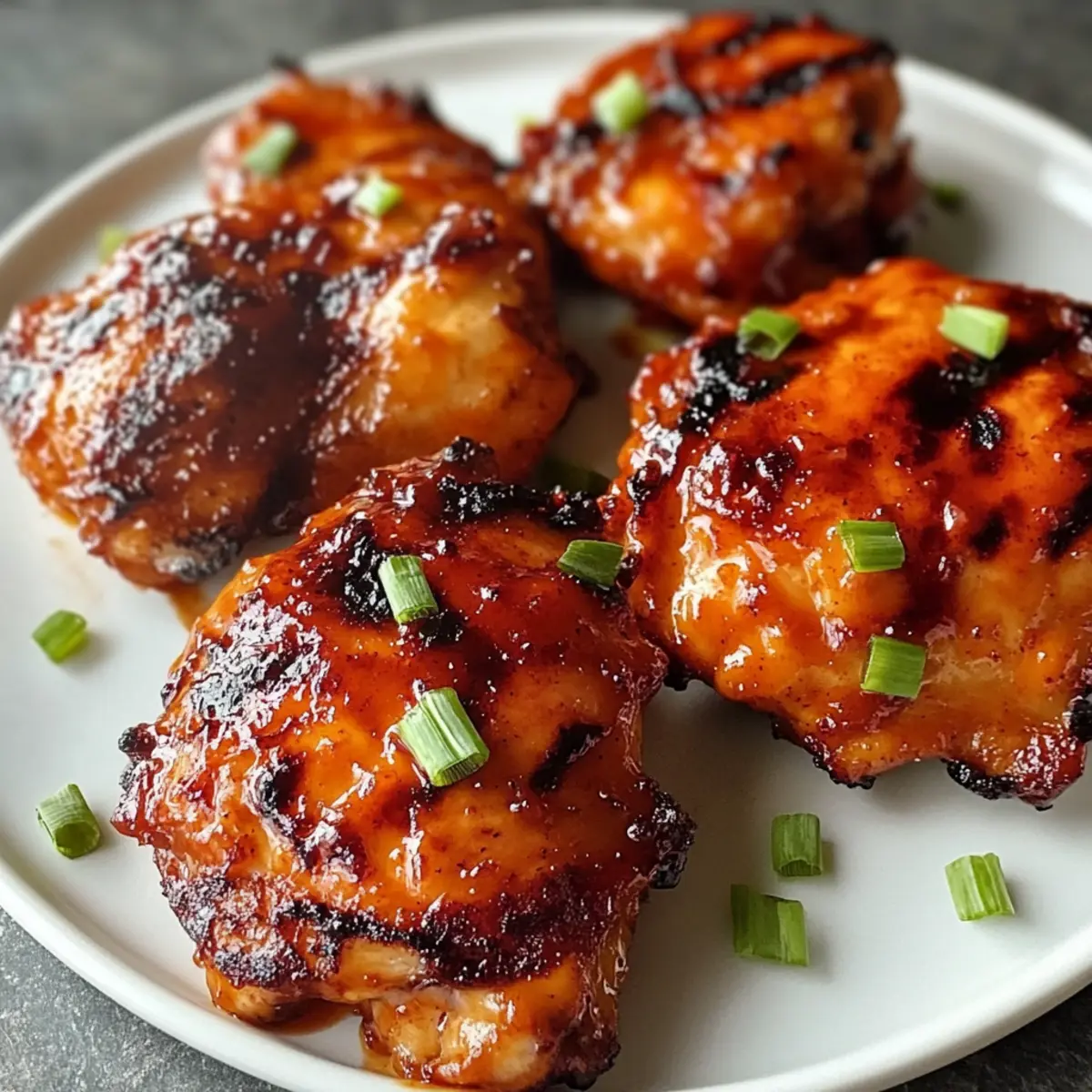 Honey Buffalo Chicken Thighs-Grilled
