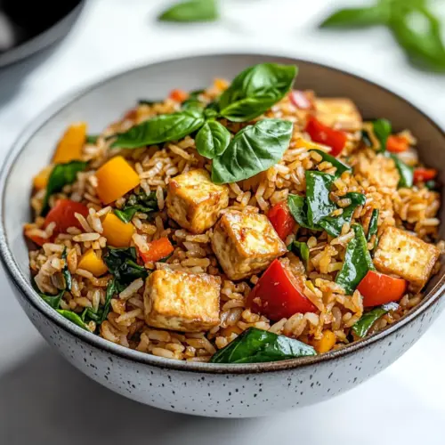 Vegetarian Thai Basil Fried Rice