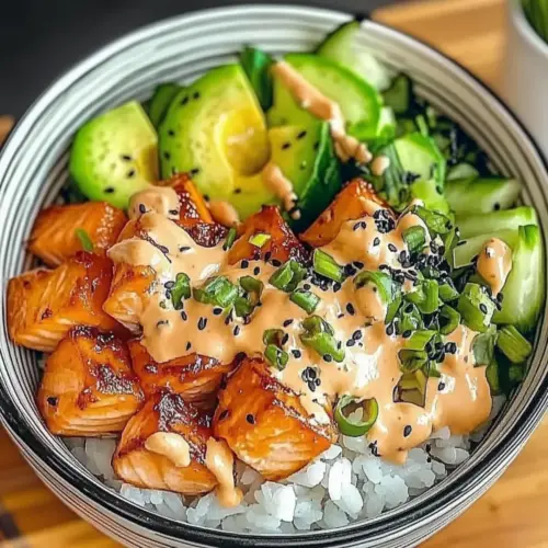 Crispy Salmon Bowl Meal Prep