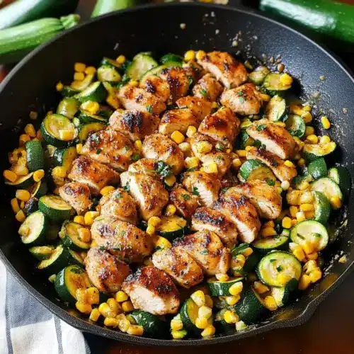Garlic Butter Chicken Zucchini Corn