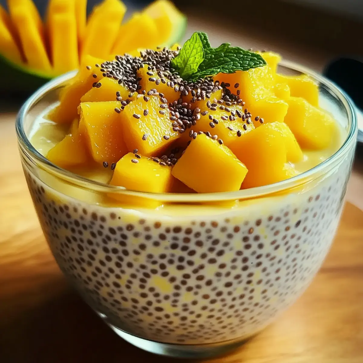 Homemade Mango Chia Pudding Cups
