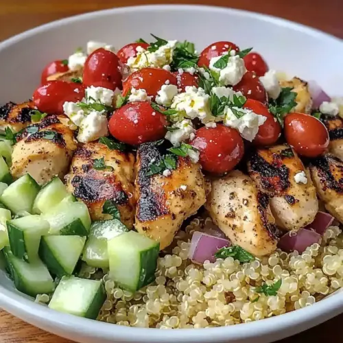 Greek Chicken Quinoa Bowl