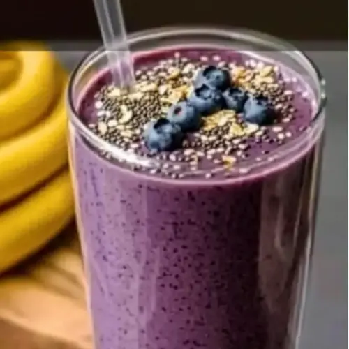 Blueberry Oat Chia Smoothie