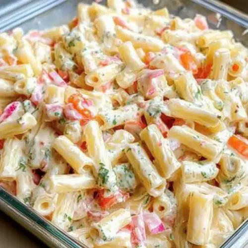 Cheddar Sour Cream Macaroni Salad