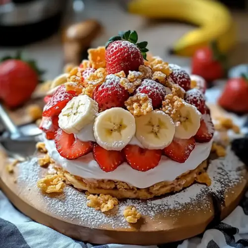 Strawberry Crunch Banana Pudding