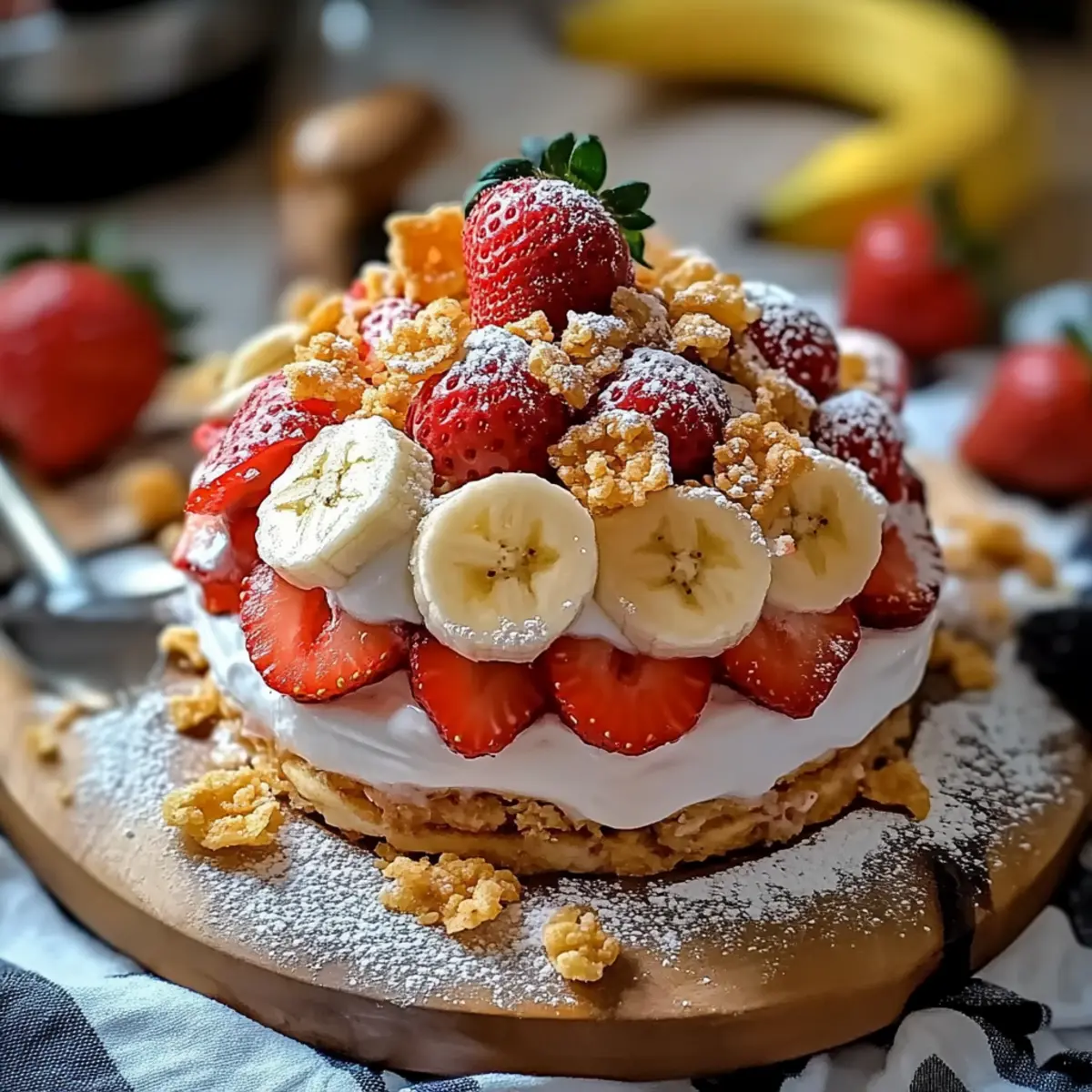 Strawberry Crunch Banana Pudding