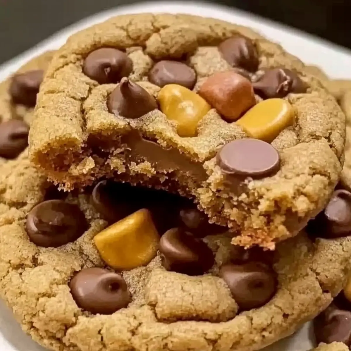 Triple Reese’s Peanut Butter Cookies