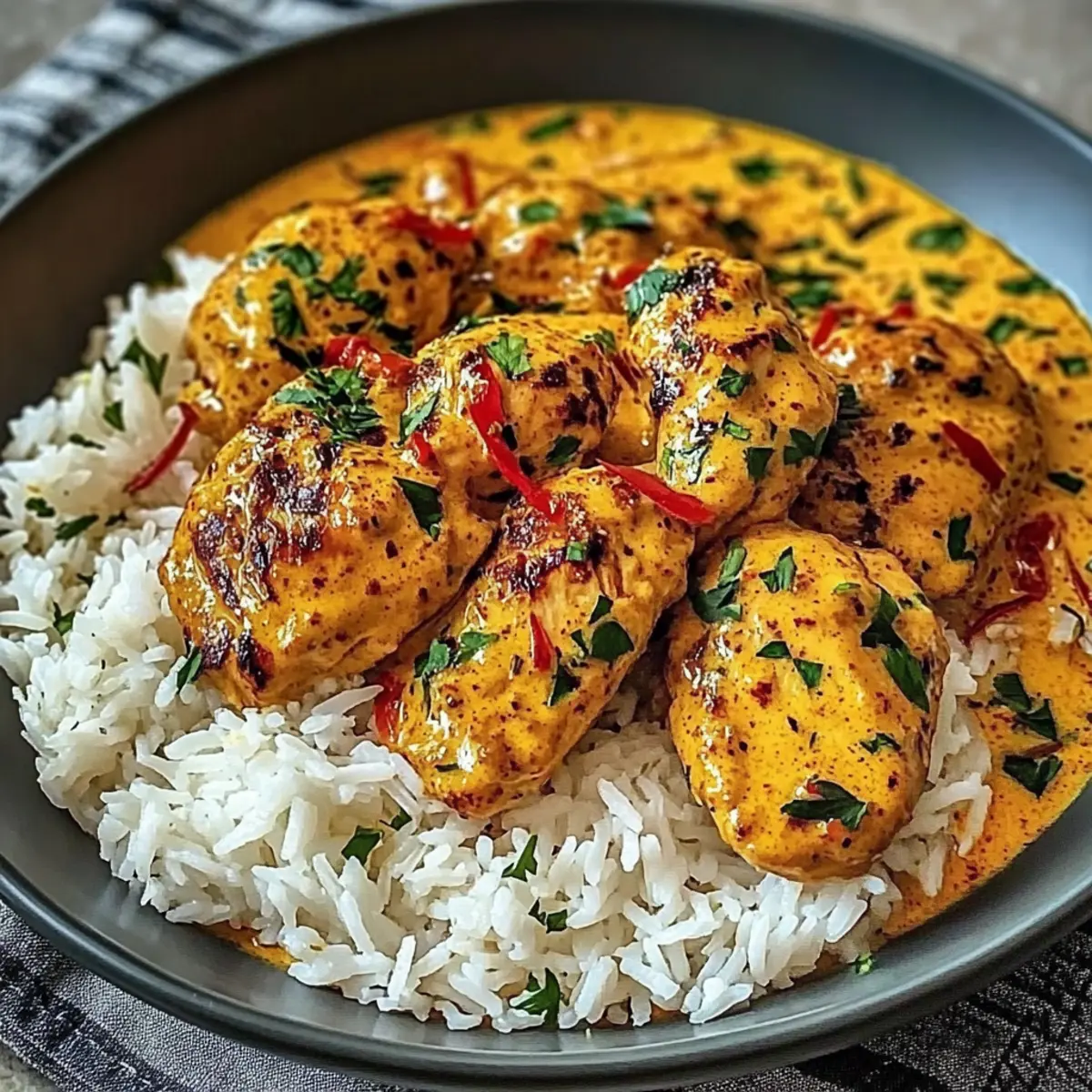 Creamy Peri-Peri Chicken With Rice