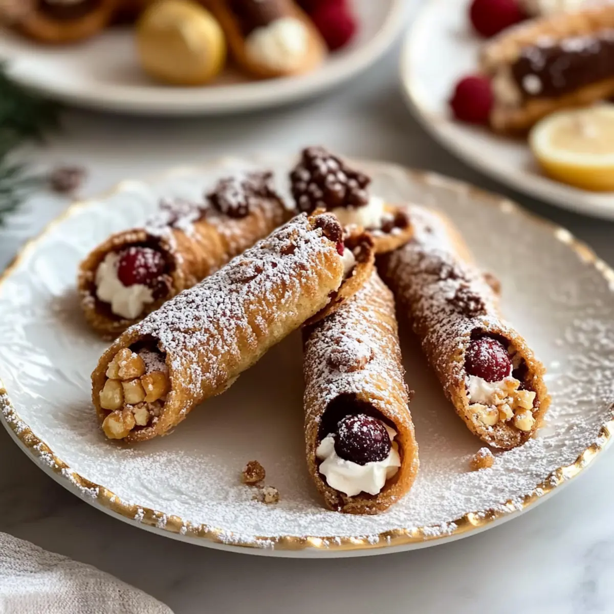 Chocolate Hazelnut Cannoli Bites