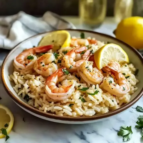 Garlic Butter Shrimp And Rice