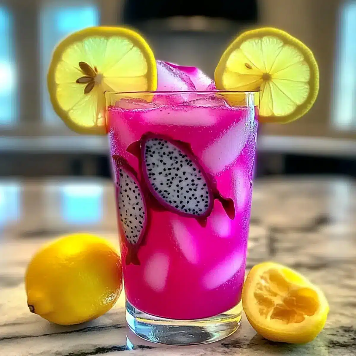 Delicious Dragon Fruit Lemonade