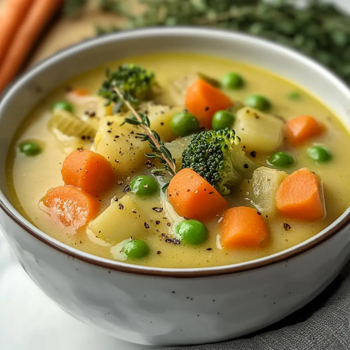 One-Pot Creamy Vegetable Soup