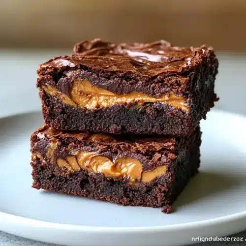 Fudgy Peanut Butter Brownie Bites