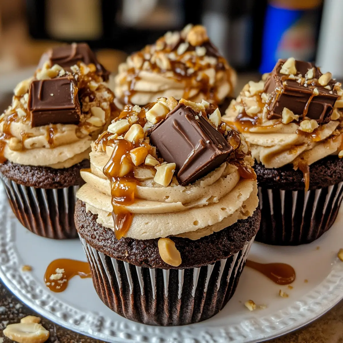 Snickers Cupcakes