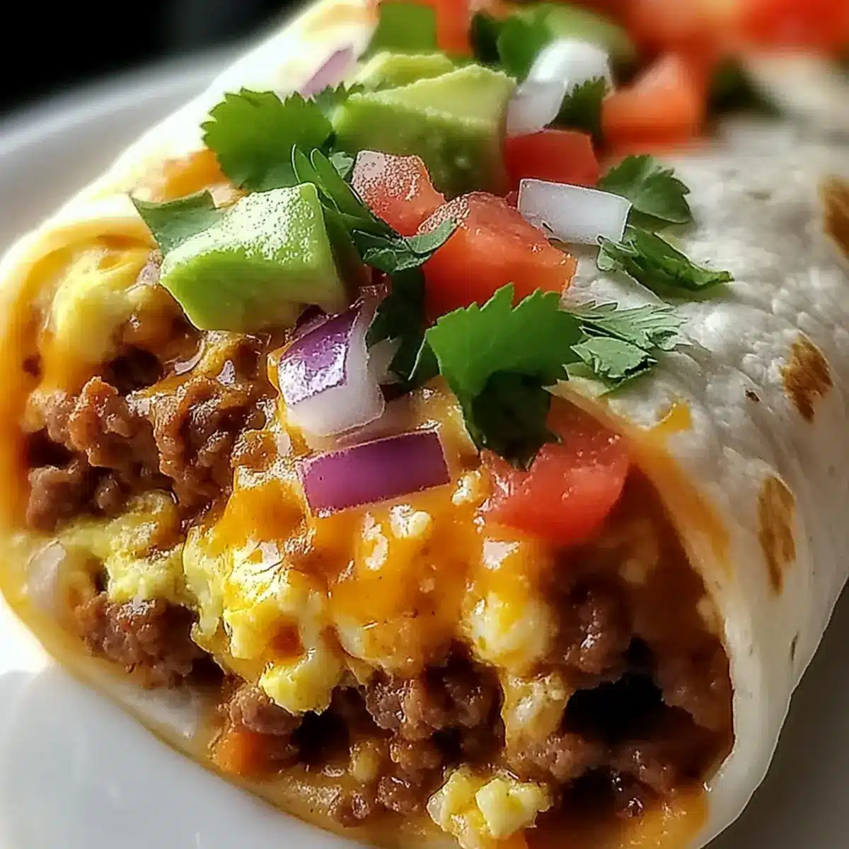 Spicy Southwest Breakfast Burritos