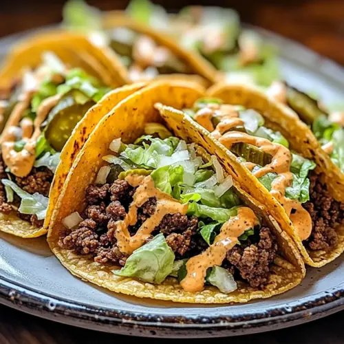 Crispy Smash Burger Tacos