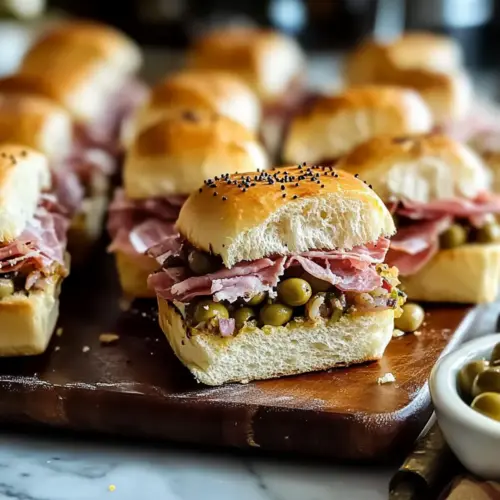 Loaded Muffaletta Hawaiian Roll Sliders