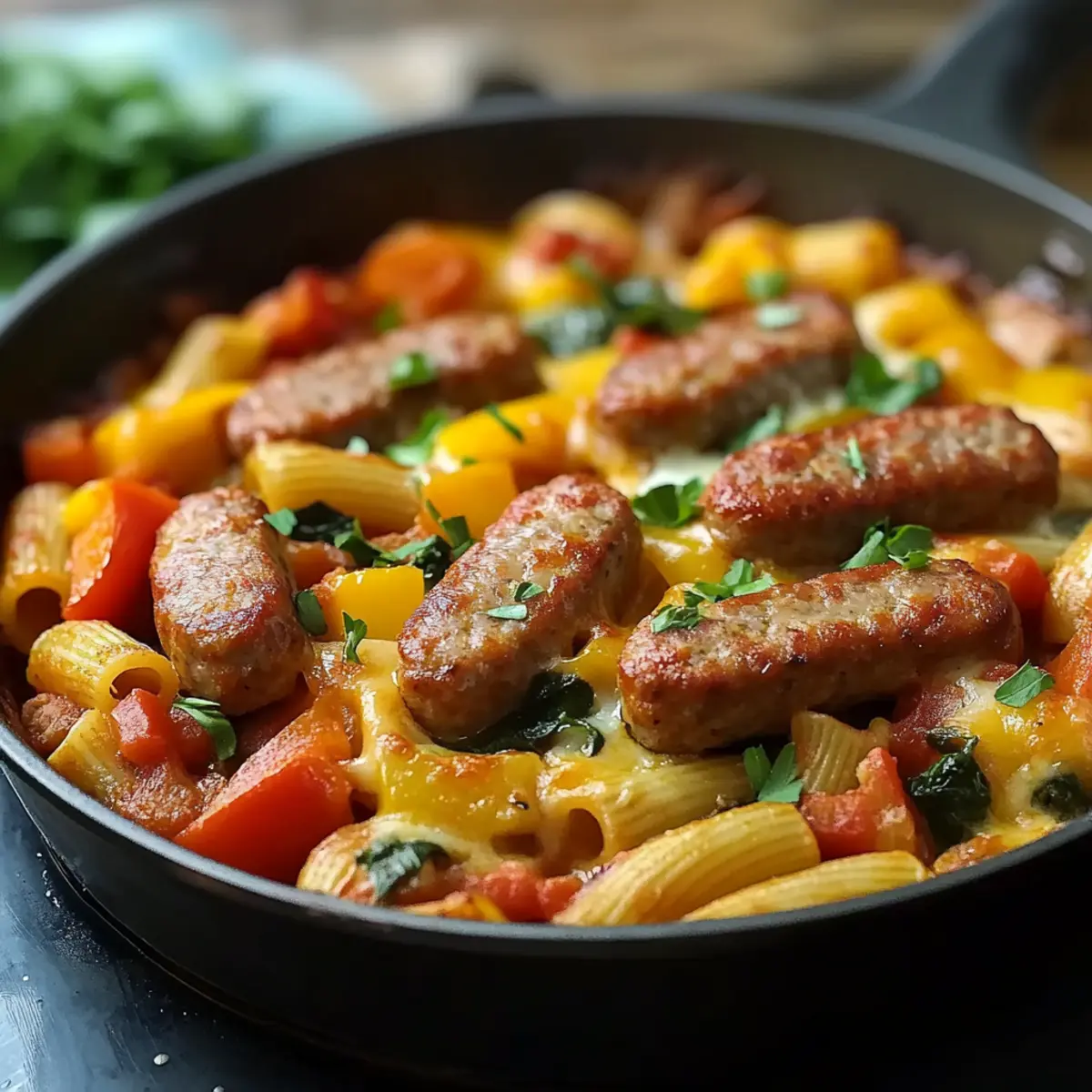 Italian Sausage & Peppers Skillet