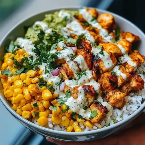 Healthy Street Corn Chicken Bowl