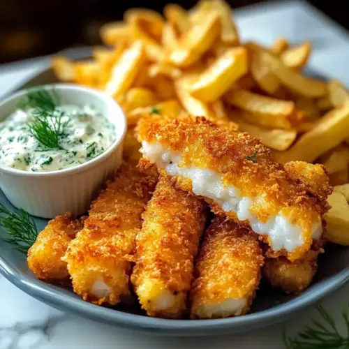 Fish and Chips with Tartar Sauce
