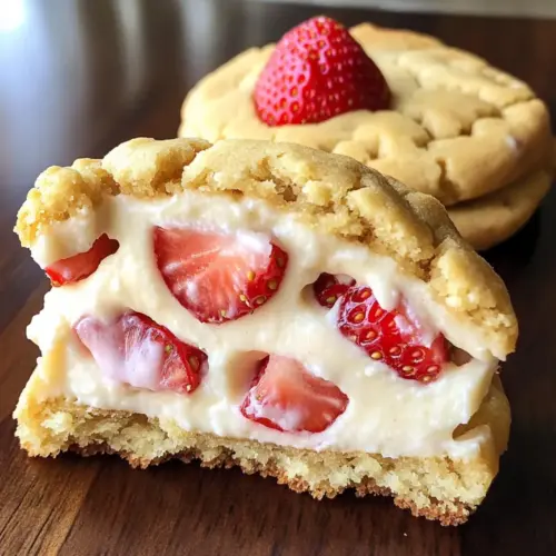 Crispy Strawberry Cheesecake Cookies