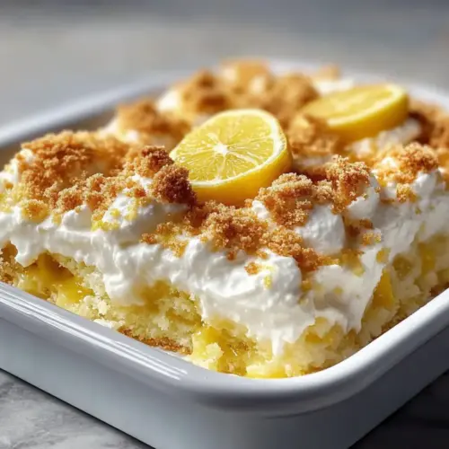 Lemon Cream Cheese Dump Cake