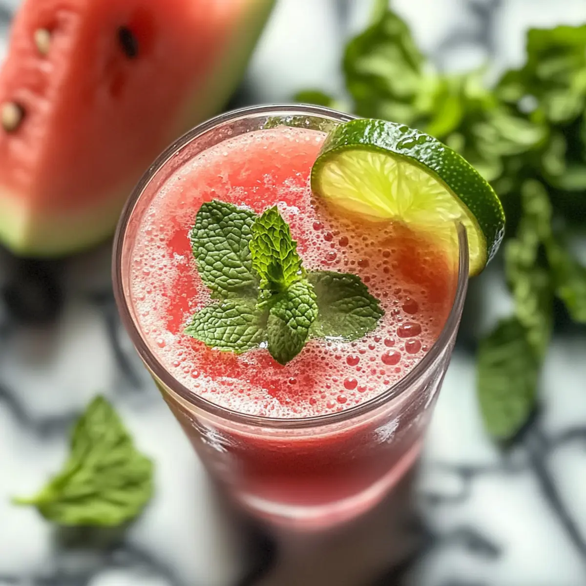 Summer Watermelon Mint Juice