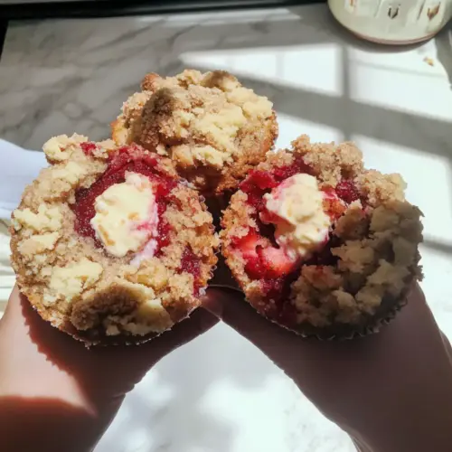 Strawberry Crumble Muffins