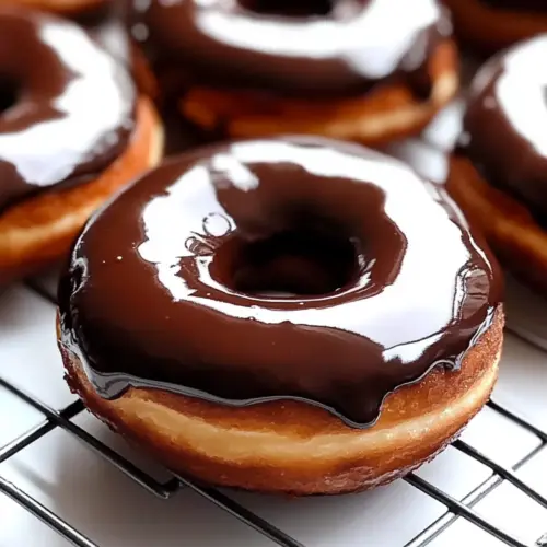 Soft Baked Chocolate Donuts